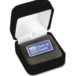 Classic Die Cast Lapel Pin - Rectangle - Gift Box