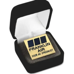 Classic Die Cast Lapel Pin - Square - Gift Box