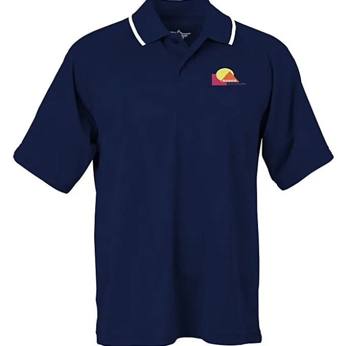 Classic Moisture Wicking Tipped Polo - Men's