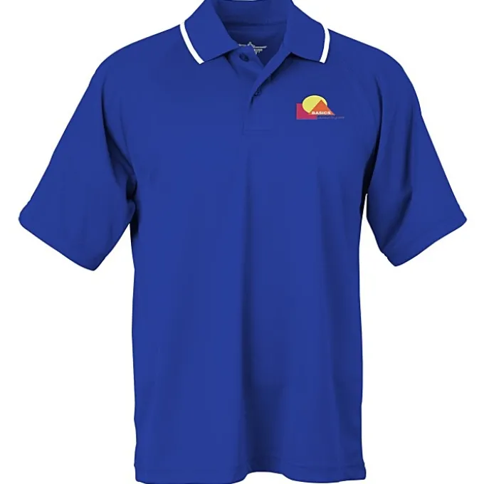Classic Moisture Wicking Tipped Polo - Men's