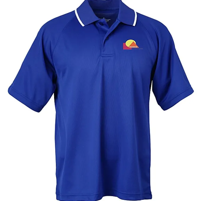 Classic Moisture Wicking Tipped Polo - Men's