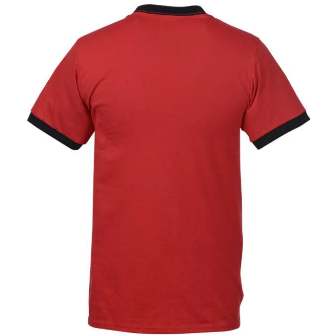 Classic Ringer T-Shirt - Colors - Embroidered