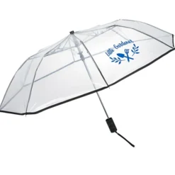 Clear Auto Open Folding Umbrella - 42-inch Arc