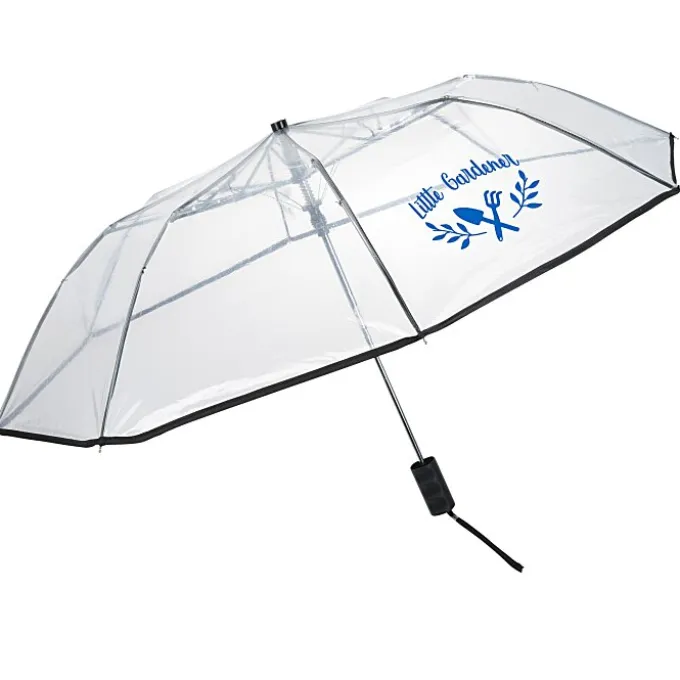 Clear Auto Open Folding Umbrella - 42-inch Arc