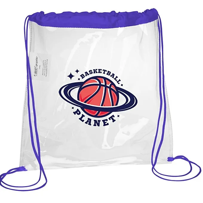 Clear Game Drawstring Sportpack - Full Color