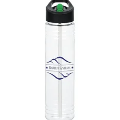 Clear Impact Adventure Bottle with Two-Tone Flip Straw Lid - 32 oz