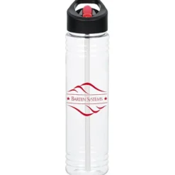Clear Impact Adventure Bottle with Two-Tone Flip Straw Lid - 32 oz