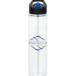 Clear Impact Adventure Bottle with Two-Tone Flip Straw Lid - 32 oz