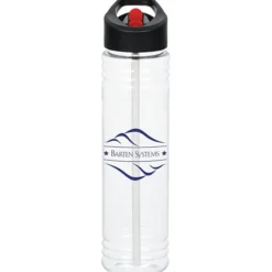 Clear Impact Adventure Bottle with Two-Tone Flip Straw Lid - 32 oz
