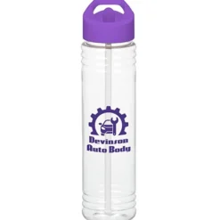 Clear Impact Adventure Bottle with Flip Straw Lid - 32 oz