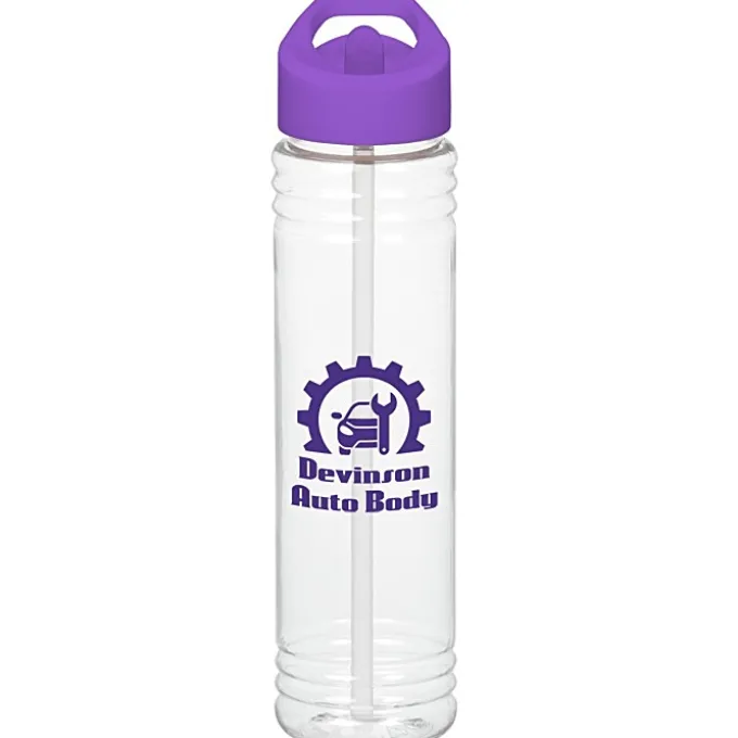 Clear Impact Adventure Bottle with Flip Straw Lid - 32 oz