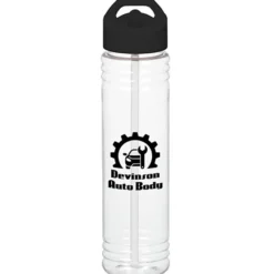 Clear Impact Adventure Bottle with Flip Straw Lid - 32 oz