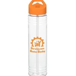 Clear Impact Adventure Bottle with Flip Straw Lid - 32 oz