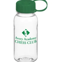 Clear Impact Cadet Bottle with Tethered Lid - 18 oz