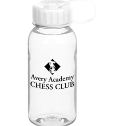 Clear Impact Cadet Bottle with Tethered Lid - 18 oz