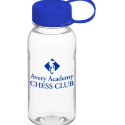 Clear Impact Cadet Bottle with Tethered Lid - 18 oz