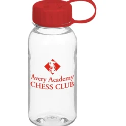 Clear Impact Cadet Bottle with Tethered Lid - 18 oz