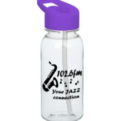 Clear Impact Cadet Bottle with Flip Straw Lid - 18 oz