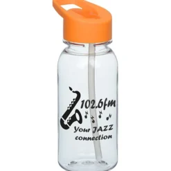Clear Impact Cadet Bottle with Flip Straw Lid - 18 oz