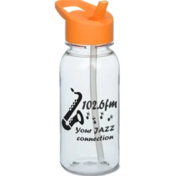 Clear Impact Cadet Bottle with Flip Straw Lid - 18 oz