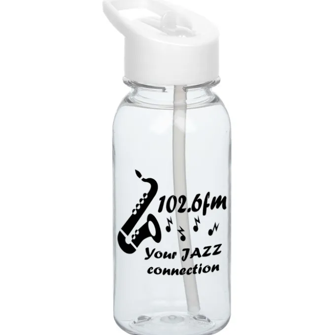 Clear Impact Cadet Bottle with Flip Straw Lid - 18 oz