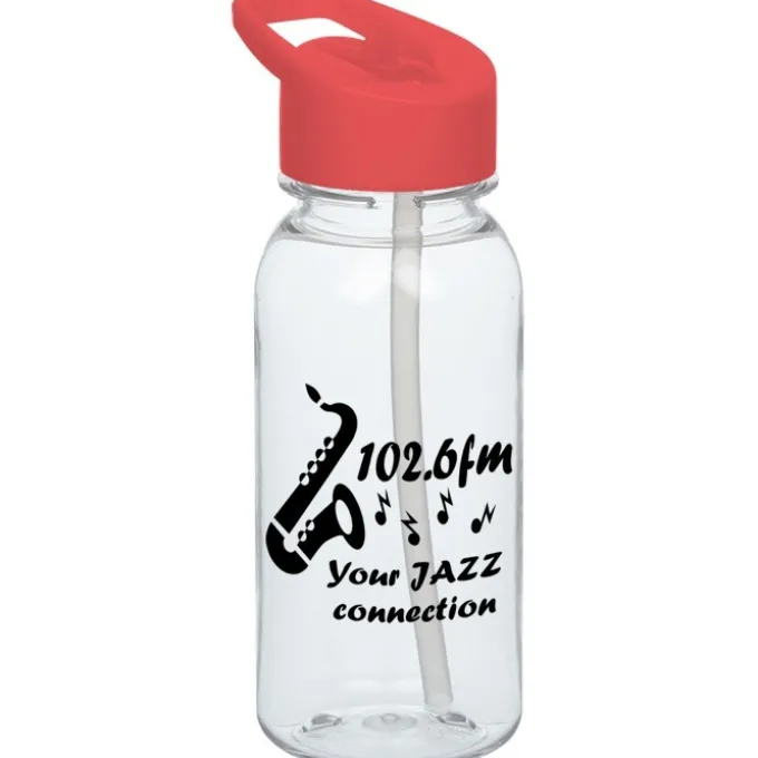 Clear Impact Cadet Bottle with Flip Straw Lid - 18 oz
