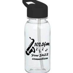 Clear Impact Cadet Bottle with Flip Straw Lid - 18 oz