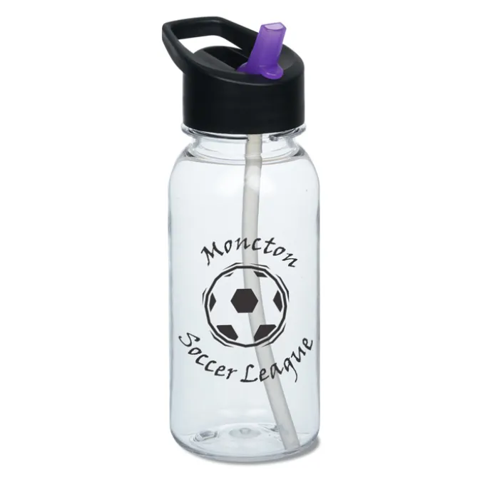 Clear Impact Cadet Bottle with Two-Tone Flip Straw Lid - 18 oz