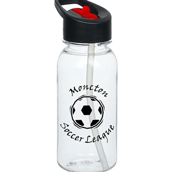 Clear Impact Cadet Bottle with Two-Tone Flip Straw Lid - 18 oz