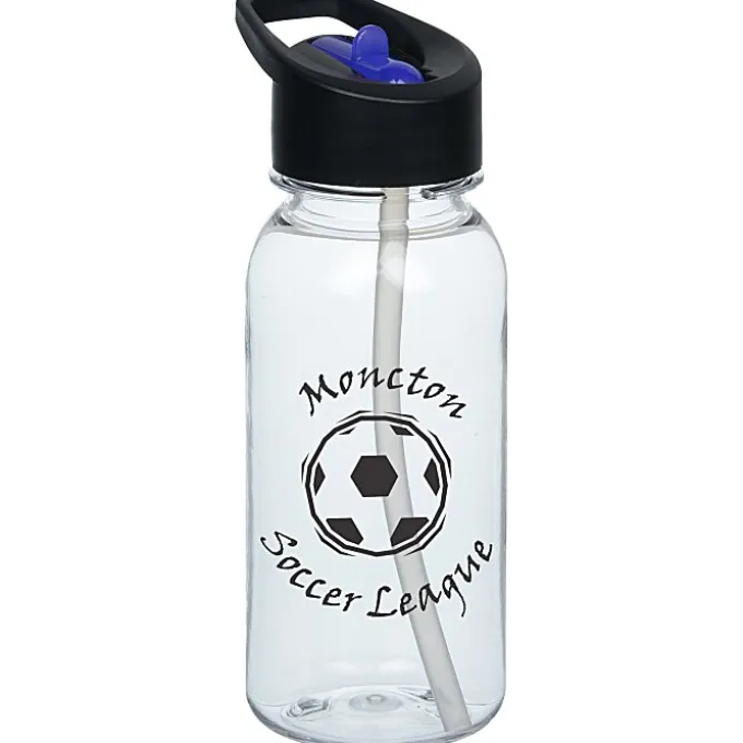 Clear Impact Cadet Bottle with Two-Tone Flip Straw Lid - 18 oz