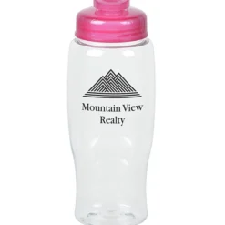 Clear Impact Comfort Grip Bottle with Flip Drink Lid - 27 oz.