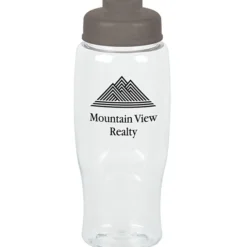 Clear Impact Comfort Grip Bottle with Flip Drink Lid - 27 oz.