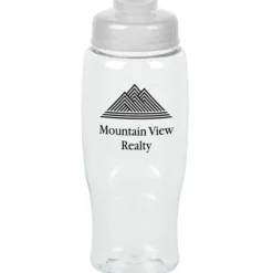 Clear Impact Comfort Grip Bottle with Flip Drink Lid - 27 oz.