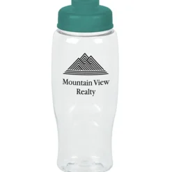 Clear Impact Comfort Grip Bottle with Flip Drink Lid - 27 oz.