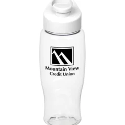 Clear Impact Comfort Grip Bottle with Flip Carry Lid - 27 oz.