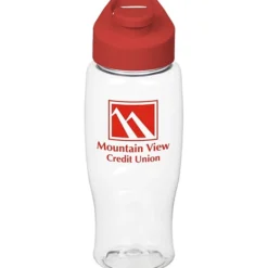 Clear Impact Comfort Grip Bottle with Flip Carry Lid - 27 oz.