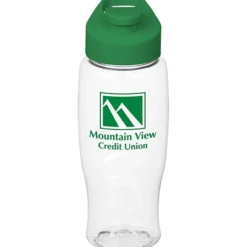 Clear Impact Comfort Grip Bottle with Flip Carry Lid - 27 oz.