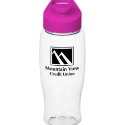 Clear Impact Comfort Grip Bottle with Flip Carry Lid - 27 oz.