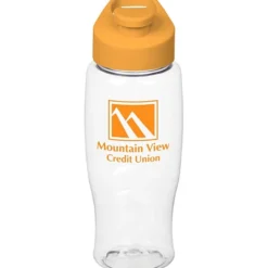 Clear Impact Comfort Grip Bottle with Flip Carry Lid - 27 oz.