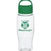 Clear Impact Comfort Grip Bottle with Oval Crest Lid - 27 oz.