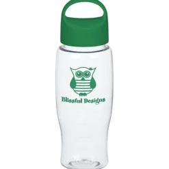 Clear Impact Comfort Grip Bottle with Oval Crest Lid - 27 oz.