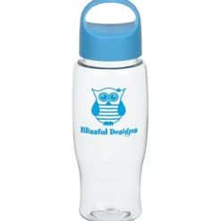 Clear Impact Comfort Grip Bottle with Oval Crest Lid - 27 oz.