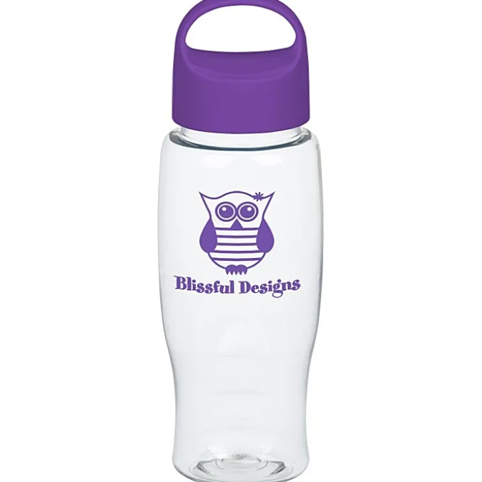 Clear Impact Comfort Grip Bottle with Oval Crest Lid - 27 oz.