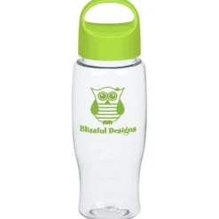 Clear Impact Comfort Grip Bottle with Oval Crest Lid - 27 oz.