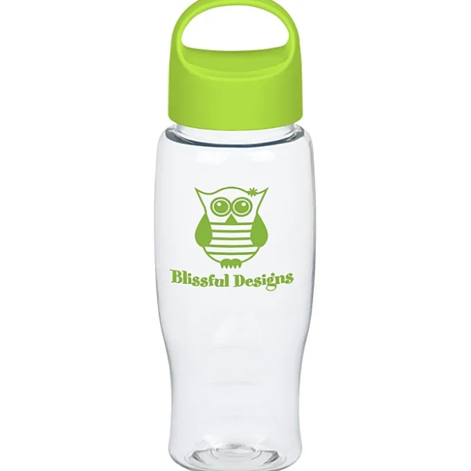 Clear Impact Comfort Grip Bottle with Oval Crest Lid - 27 oz.