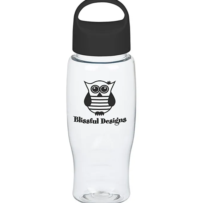 Clear Impact Comfort Grip Bottle with Oval Crest Lid - 27 oz.