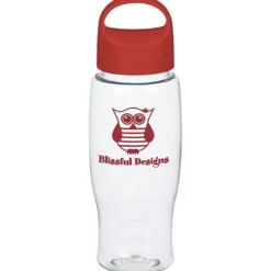 Clear Impact Comfort Grip Bottle with Oval Crest Lid - 27 oz.