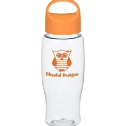 Clear Impact Comfort Grip Bottle with Oval Crest Lid - 27 oz.