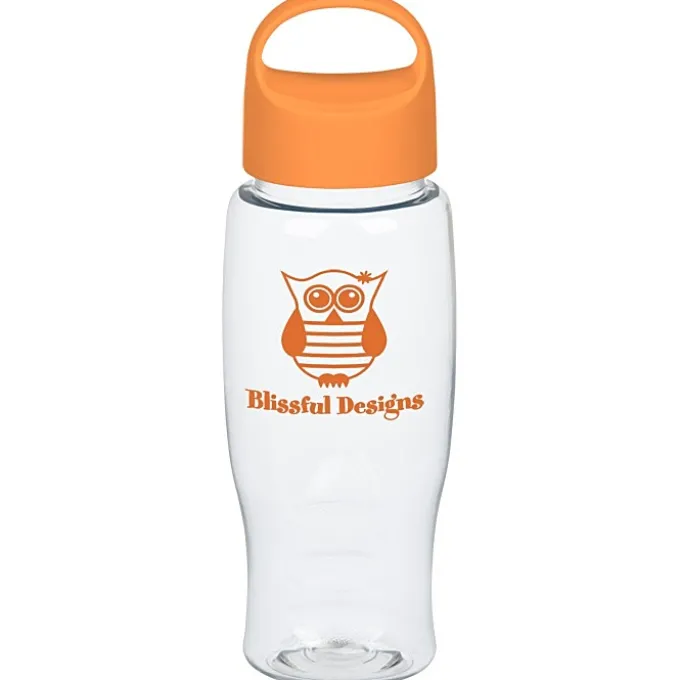 Clear Impact Comfort Grip Bottle with Oval Crest Lid - 27 oz.