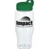 Clear Impact Comfort Grip Bottle with Tethered Lid - 27 oz.